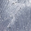 Пряжа Люблю вязать 'Пайетки' 50гр 260м (100% полиэстер) (072 серебро/серебро)