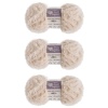 Пряжа Люблю вязать 'Мех' 100г 55м (100% полиэстер) (034 молочный)