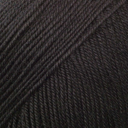 Пряжа Люблю вязать 'Зефир' 100гр 295м (100% акрил) (999 черный)