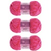 Пряжа Люблю вязать 'Велюр' 100г 120м (100% микрополиэстер) (133 розовая фуксия)
