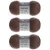 Пряжа Люблю вязать 'Шерстяная' 100гр 165м (75% шерсть, 25% нейлон) (840 коричневый)