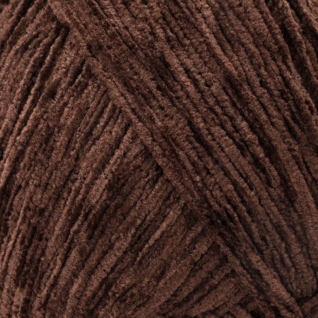 Пряжа Люблю вязать 'Микровелюр' 100г 550м (100% микрополиэстер) (890 горький шоколад)