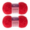 Пряжа Люблю вязать 'Микровелюр' 100г 550м (100% микрополиэстер) (150 красный)