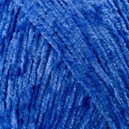 Пряжа Люблю вязать 'Микровелюр' 100г 550м (100% микрополиэстер) (550 синий)